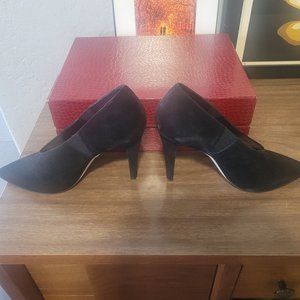 Tamara Mellon Black Suede Bootie "League"